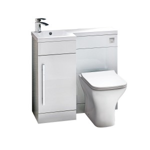 Imperio Rennes- 900mm Left hand Combination Unit - Gloss White - 900mm 