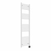 Bergen 1800 x 500mm Straight White Thermostatic Wifi Control Electric Heated Towel Rail