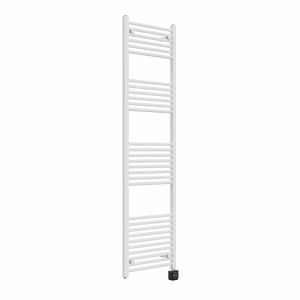 Bergen 1800 x 500mm Straight White Thermostatic Wifi Control Electric Heated Towel Rail