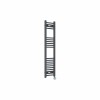 Bergen 1200 x 300mm Straight Anthracite Thermostatic Touch Control Electric Heated Towel Rail