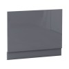 Calm Gloss Grey 750mm Wooden Bath End Panel