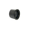 Soil Push Fit 110mm Single Socket Coupler Black