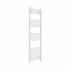 Bergen 1600 x 500mm Straight White Prefilled Electric Heated Towel Rail