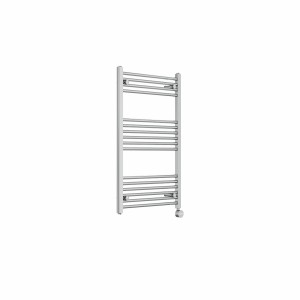 Bergen 1000 x 600mm Straight Chrome Thermostatic Touch Control Electric Heated Towel Rail
