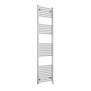 Bergen 1800 x 500mm Straight Chrome Thermostatic Touch Control Electric Heated Towel Rail