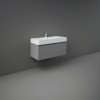 RAK-Joy Uno 1000mm Wall Hung Vanity Unit With Modern Basin - Urban Grey