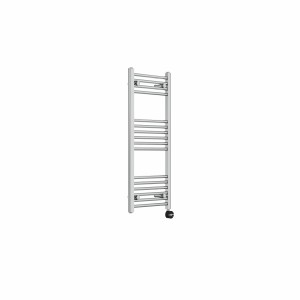 Bergen 1000 x 400mm Straight Chrome Thermostatic Touch Control Electric Heated Towel Rail