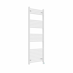 Bergen 1600 x 600mm Straight White Thermostatic Touch Control Wifi Electric Heated Towel Rail