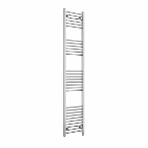 Bergen 1800 x 400mm Straight Chrome Prefilled Electric Heated Towel Rail