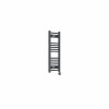 Fjord 800 x 300mm Curved Anthracite Thermostatic Touch Control Wifi Electric Heated Towel Rail