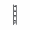 Fjord 1400 x 300mm Curved Anthracite Prefilled Electric Heated Towel Rail
