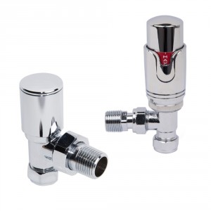 Designer Angled 15mm Thermostatic Radiator Valve Pack