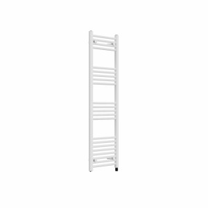 Bergen 1400 x 400mm Straight White Prefilled Electric Heated Towel Rail