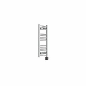 Fjord 800 x 300mm Curved Chrome Thermostatic Wifi Control Electric Heated Towel Rail