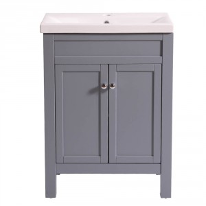 Traditional Grey Vanity Unit Basin Floor Standing 600mm