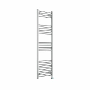 Bergen 1600 x 500mm Straight Chrome Thermostatic Touch Control Wifi Electric Heated Towel Rail