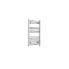 Fjord 800 x 500mm Curved Chrome Prefilled Electric Heated Towel Rail