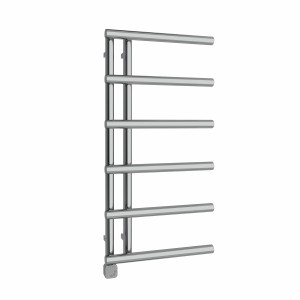 Alesund 988 x 500mm Chrome Thermostatic Electric Designer Heated Towel Rail