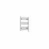 Bergen 600 x 500mm Straight Chrome Thermostatic Touch Control Electric Heated Towel Rail