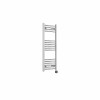 Fjord 1000 x 400mm Curved Chrome Thermostatic Touch Control Wifi Electric Heated Towel Rail