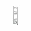 Bergen 1200 x 400mm Straight Chrome Thermostatic Touch Control Electric Heated Towel Rail