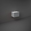 RAK-Joy Uno 600mm Wall Hung Vanity Unit With Slim Basin - Urban Grey