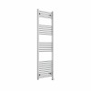 Bergen 1600 x 400mm Straight Chrome Thermostatic Touch Control Electric Heated Towel Rail