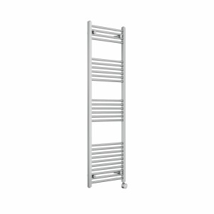 Bergen 1600 x 400mm Straight Chrome Thermostatic Touch Control Electric Heated Towel Rail