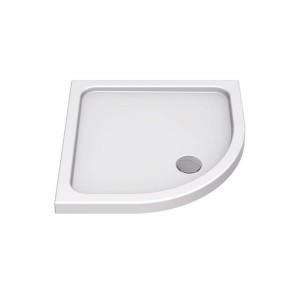 KStone - Anti Slip 900 x 900mm Quadrant Shower Tray - White - KSQ90SR