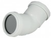 Waste Push Fit 40mm 45 Deg Bend White