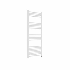 Bergen 1400 x 600mm Straight White Prefilled Electric Heated Towel Rail