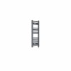 Fjord 800 x 300mm Curved Anthracite Prefilled Electric Heated Towel Rail