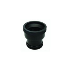 Soil Push Fit 110mm Cast Iron Universal Adaptor Fin Tail Black