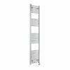 Fjord 1800 x 400mm Curved Chrome Thermostatic Touch Control Wifi Electric Heated Towel Rail
