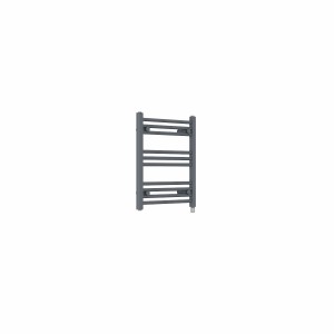 Bergen 600 x 500mm Straight Anthracite Electric Heated Towel Rail