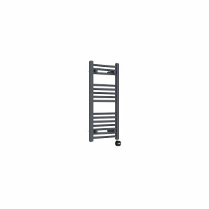 Bergen 800 x 400mm Straight Anthracite Thermostatic Touch Control Electric Heated Towel Rail