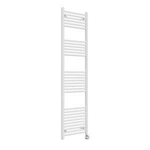 Bergen 1800 x 500mm Straight White Thermostatic Touch Control Electric Heated Towel Rail