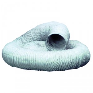 Manrose 4"/100mm PVC Flexible Ducting - 6000mm - White