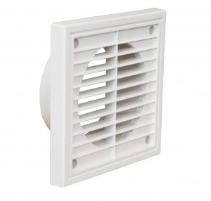 Manrose 1152W 100mm Fixed Grille - White