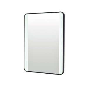 Imperio Ardala - LED Mirror with Demister Pad & Colour Change 500 x 700mm - Black Frame