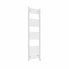 Bergen 1600 x 500mm Straight White Thermostatic Touch Control Electric Heated Towel Rail
