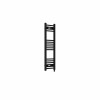 Bergen 1000 x 300mm Straight Black Prefilled Electric Heated Towel Rail