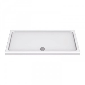 KStone - Anti-Slip 1700 x 800mm Rectangular Shower Tray - White - KS17080SR