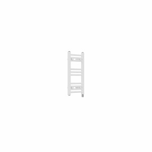 Bergen 600 x 300mm Straight White Prefilled Electric Heated Towel Rail