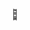 Bergen 800 x 300mm Straight Black Prefilled Electric Heated Towel Rail