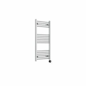 Bergen 1000 x 500mm Straight Chrome Thermostatic Touch Control Electric Heated Towel Rail