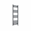 Bergen 1400 x 500mm Straight Anthracite Thermostatic Touch Control Wifi Electric Heated Towel Rail