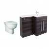 Calm Grey Right Hand Combination Vanity Unit with RAK-Tonique Toilet & Soft Close Seat & Concealed Cistern - 1100mm