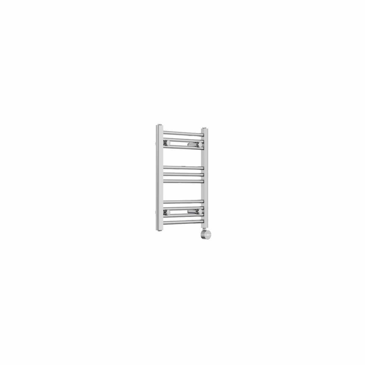Bergen 600 x 400mm Straight Chrome Thermostatic Touch Control Electric Heated Towel Rail