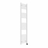Bergen 1800 x 400mm Straight White Thermostatic Touch Control Electric Heated Towel Rail